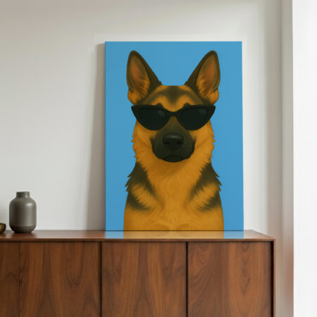 Berger Allemand a Lunettes