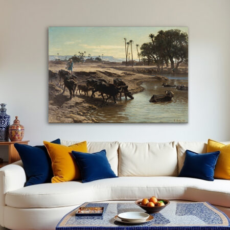 Buffaloes Bathing In The Nile (1861)