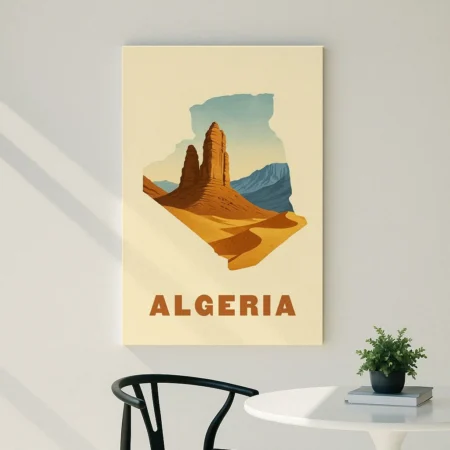 Carte Algérie (Hoggar)