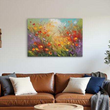 Champs de Fleurs Abstrait