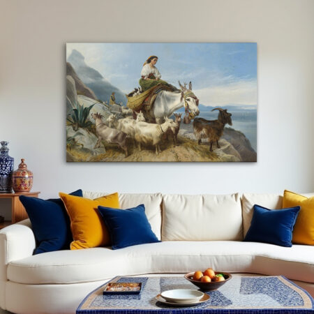 Goatherd On The Rock Of Gibralter (1871)