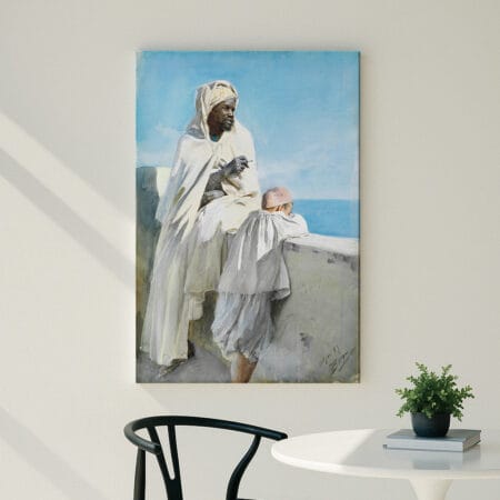 Man and boy in Algiers