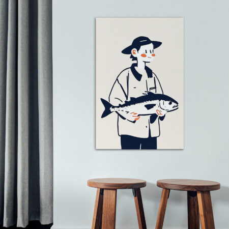 Pécheur et son butin