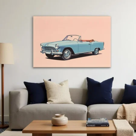 Peugeot 403 Cabriolet Bleue