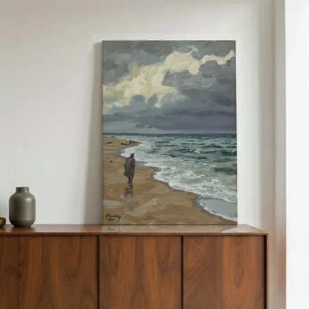 Plage en temps Agité