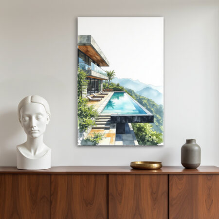 Sketch Aquarelle (la Piscine)