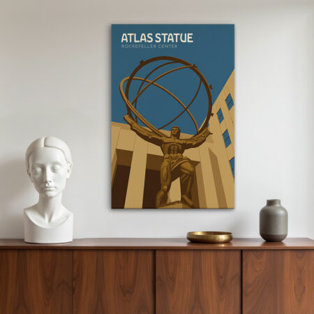 Statue d'Atlas,  New York