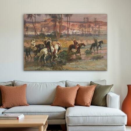 Traverser le ruisseau, Algerie (1880s)