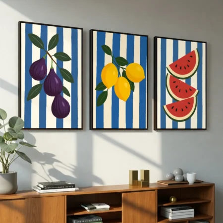 Trio Striped Fruits (Lot de 3)