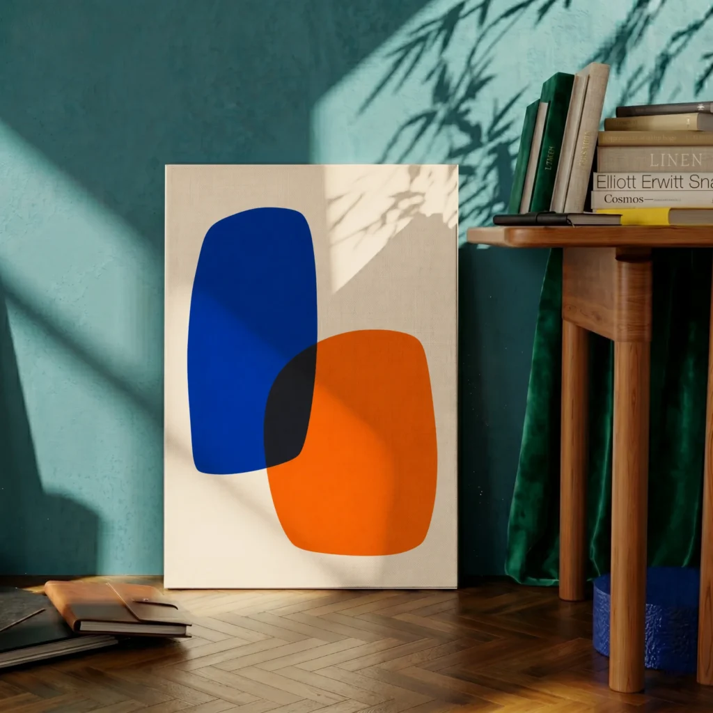 Bleu Et Orange