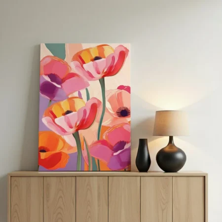 Coquelicots Abstrait
