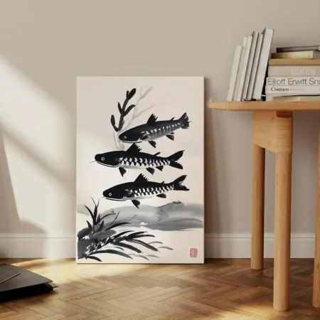 Poissons Ink Painting